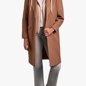 Tribal Tan Pea Coat for Women